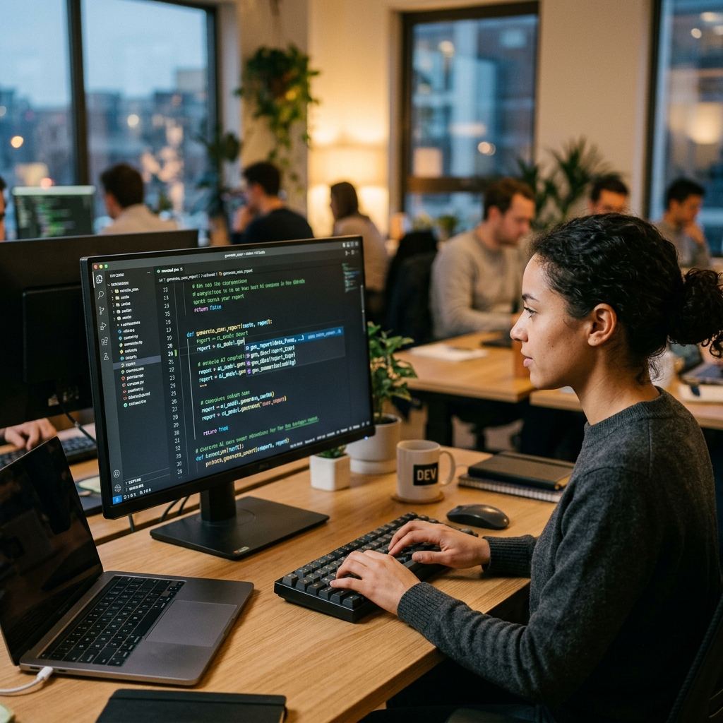 Fast AI completions in a code terminal