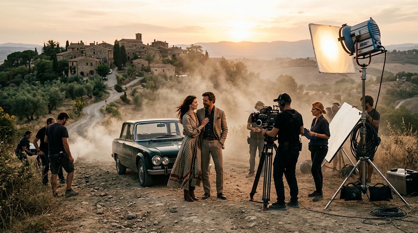 Tuscany car scene